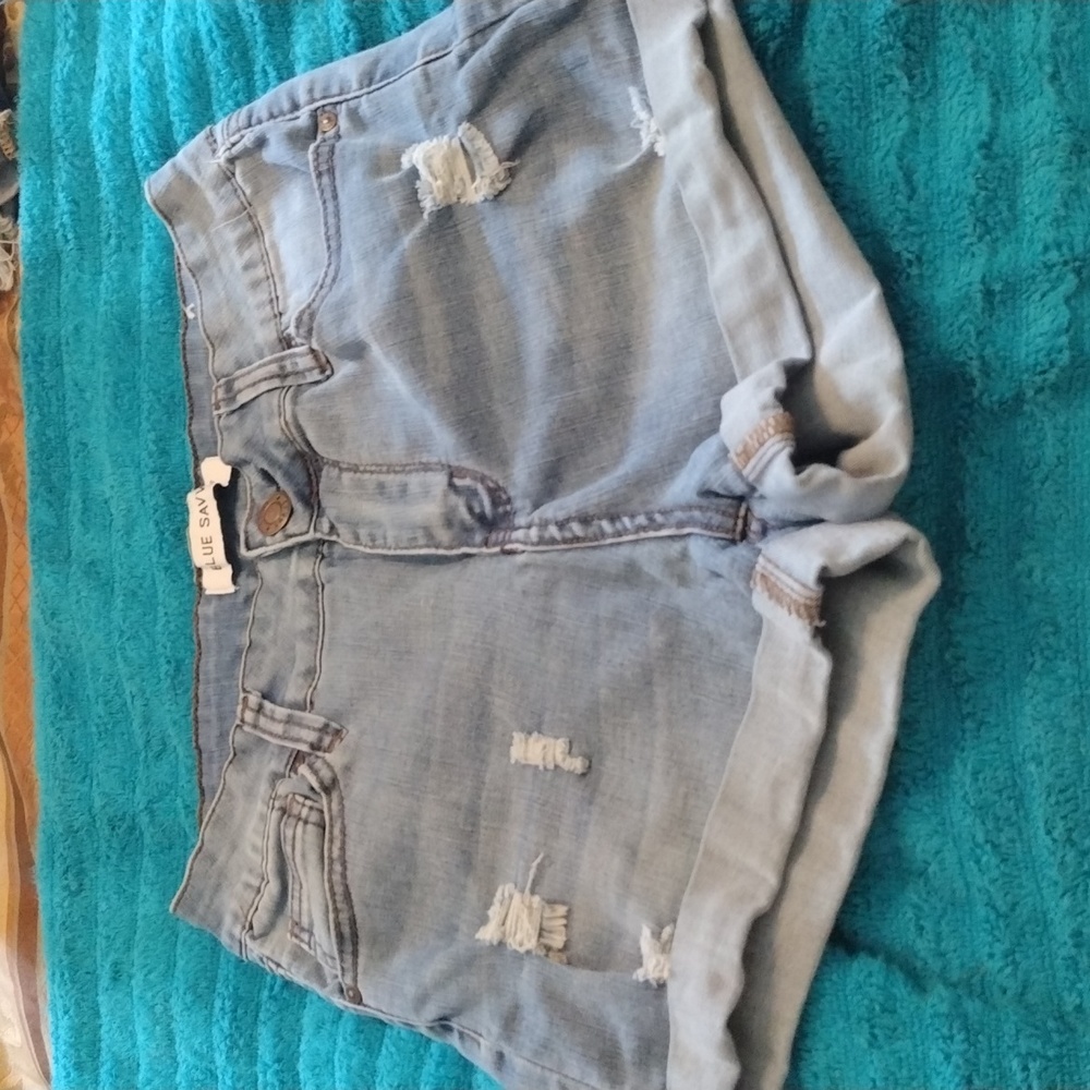 Blue savvy jean shorts size 7